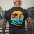 Key West Florida Travel Vacation Getaway Cruise Men's T-shirt Back Print Gifts for Old Men