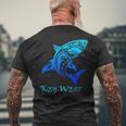 Key West Tribal Shark Polynesian Tattoo Style Vacation Men's T-shirt Back Print Gifts for Old Men