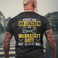 Kfz Mechaniker Werkstattgott Ist Jetzt Da Mechatroniker T-Shirt mit Rückendruck Geschenke für alte Männer