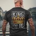 This King Rules At 16 16 Year Old 16Th Birthday Men's T-shirt Back Print Gifts for Old Men