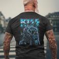 Kiss Blue Blitz T-Shirt mit Rückendruck Geschenke für alte Männer