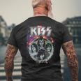 Kiss Galactic Portrait T-Shirt mit Rückendruck Geschenke für alte Männer