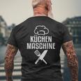 Kitchen Machine With Print For Chefs T-Shirt mit Rückendruck Geschenke für alte Männer