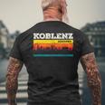 Koblenz Skyline T-Shirt mit Rückendruck Geschenke für alte Männer