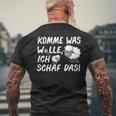 Komme Was Woll T-Shirt mit Rückendruck Geschenke für alte Männer