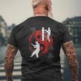 Kung Fu Martial Arts Martial Arts For Wing Chun T-Shirt mit Rückendruck Geschenke für alte Männer