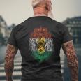 Kurdistan Lion Kurde Kurden Kurdish T-Shirt mit Rückendruck Geschenke für alte Männer