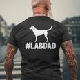 Lab Dad Dog Dad Labrador Dad Men's T-shirt Back Print Gifts for Old Men