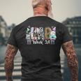 Lab Week 2024 Laboratory Tech Leopard Medical Technician Men Men's T-shirt Back Print Gifts for Old Men