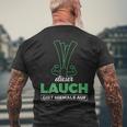 Lauch Gibt Niemal Auf Lauch T-Shirt mit Rückendruck Geschenke für alte Männer