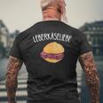 Leberkäse Liebe I Leberkas Fleischkäse Motiv Für Metzger T-Shirt mit Rückendruck Geschenke für alte Männer