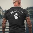 Left Handed Proud Lefty Pride Hand Wave Men's T-shirt Back Print Gifts for Old Men