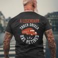 A Legendary Truck Driver Has Retired Mens Back Print T-shirt Gifts for Old Men