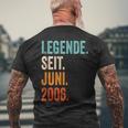 Legende Seit Juni 2006 18 Jahre T-Shirt mit Rückendruck Geschenke für alte Männer