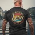 Leon The Man The Myth The Legend Men's T-shirt Back Print Gifts for Old Men