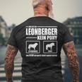 Leonberger Kein Pony Dog Dog Saying Dog T-Shirt mit Rückendruck Geschenke für alte Männer