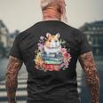 Lesebücher Buchliebhaber Hamster Und Aquarell Bücher T-Shirt mit Rückendruck Geschenke für alte Männer