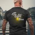 Let Your Light Shine Men's T-shirt Back Print Gifts for Old Men