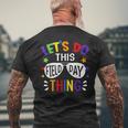 Let's Do This Field Day Thing School Quote Sunglasses Boys Men's T-shirt Back Print Gifts for Old Men