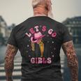 Let's Go Girls Western Black Cowgirl Bachelorette Party Men's T-shirt Back Print Gifts for Old Men