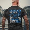 Level 12 Unlocked Awesome Since 2012 12Th Birthday Gaming Men's T-shirt Back Print Gifts for Old Men