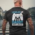 I Leveled Up To Daddy Est 2022 Soon To Be Dad 2022 Ver2 Mens Back Print T-shirt Gifts for Old Men