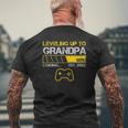 Leveling Up To Grandpa Est 2022 Loading Gaming Family Mens Back Print T-shirt Gifts for Old Men