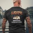 Lexi Personal Sleeping Sleep Napping Name Men's T-shirt Back Print Gifts for Old Men