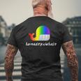 Lgbt Pride Homosexuwhale Lgbtq Gay Lesbian Queer Men's T-shirt Back Print Gifts for Old Men