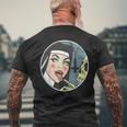 Lick Skull Unholy Nun Sexy Black T-Shirt mit Rückendruck Geschenke für alte Männer