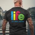Life On Life's Terms Aa Na Sobriety Recovery Men's T-shirt Back Print Gifts for Old Men