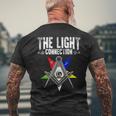 Light Connection Oes Masonry Freemasonry Masonic Freemason Men's T-shirt Back Print Gifts for Old Men