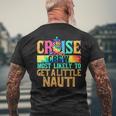 Most Likely To Get A Little Nauti Family Cruise Trip Men's T-shirt Back Print Gifts for Old Men