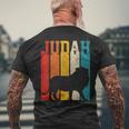 Lion Of Judah Vintage Ethiopian Hebrew Rastafari Men's T-shirt Back Print Gifts for Old Men