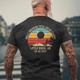 Little Rock Ar Arkansas Total Solar Eclipse 2024 Men's T-shirt Back Print Gifts for Old Men