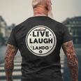 Live Laugh Lando F1 Inspired Men's T-shirt Back Print Gifts for Old Men