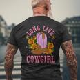 Long Live Western Country Southern Cowgirl Men's T-shirt Back Print Gifts for Old Men