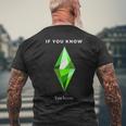 Los Sims Crecidos Camiseta Hombre Estampado Espalda Regalos para ancianos