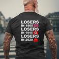 Losers In 1865 Losers In 1945 Losers In 2020 Mens Back Print T-shirt Gifts for Old Men