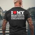 I Love My Beautiful Short Cougar Girlfriend Gf Men's T-shirt Back Print Gifts for Old Men