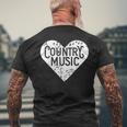 I Love Country Country Music Lover Idea Men's T-shirt Back Print Gifts for Old Men