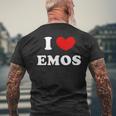 I Love Emos I Love Emos T-Shirt mit Rückendruck Geschenke für alte Männer