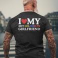 I Love My Hot Colombian Girlfriend Graphic Men's T-shirt Back Print Gifts for Old Men