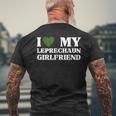 I Love My Leprechaun Short Girlfriend St Patricks Day Men's T-shirt Back Print Gifts for Old Men