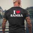 I Love Samba T-Shirt mit Rückendruck Geschenke für alte Männer