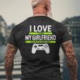 I Love It When My Girlfriend Lets Me Play Video Games Gamer Men's T-shirt Back Print Gifts for Old Men