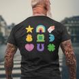 Lucky Cereal Marshmallow Shapes Magically Charms Delicious Men's T-shirt Back Print Gifts for Old Men