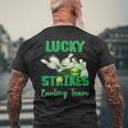 Lucky Strikes Matching Bowling Team St Patrick's Day Men's T-shirt Back Print Gifts for Old Men