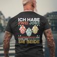 Lustiges Feuerwehrmann Kollegen Und Papa T-Shirt mit Rückendruck Geschenke für alte Männer