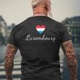 Luxembourg Luxembourg Flag T-Shirt mit Rückendruck Geschenke für alte Männer